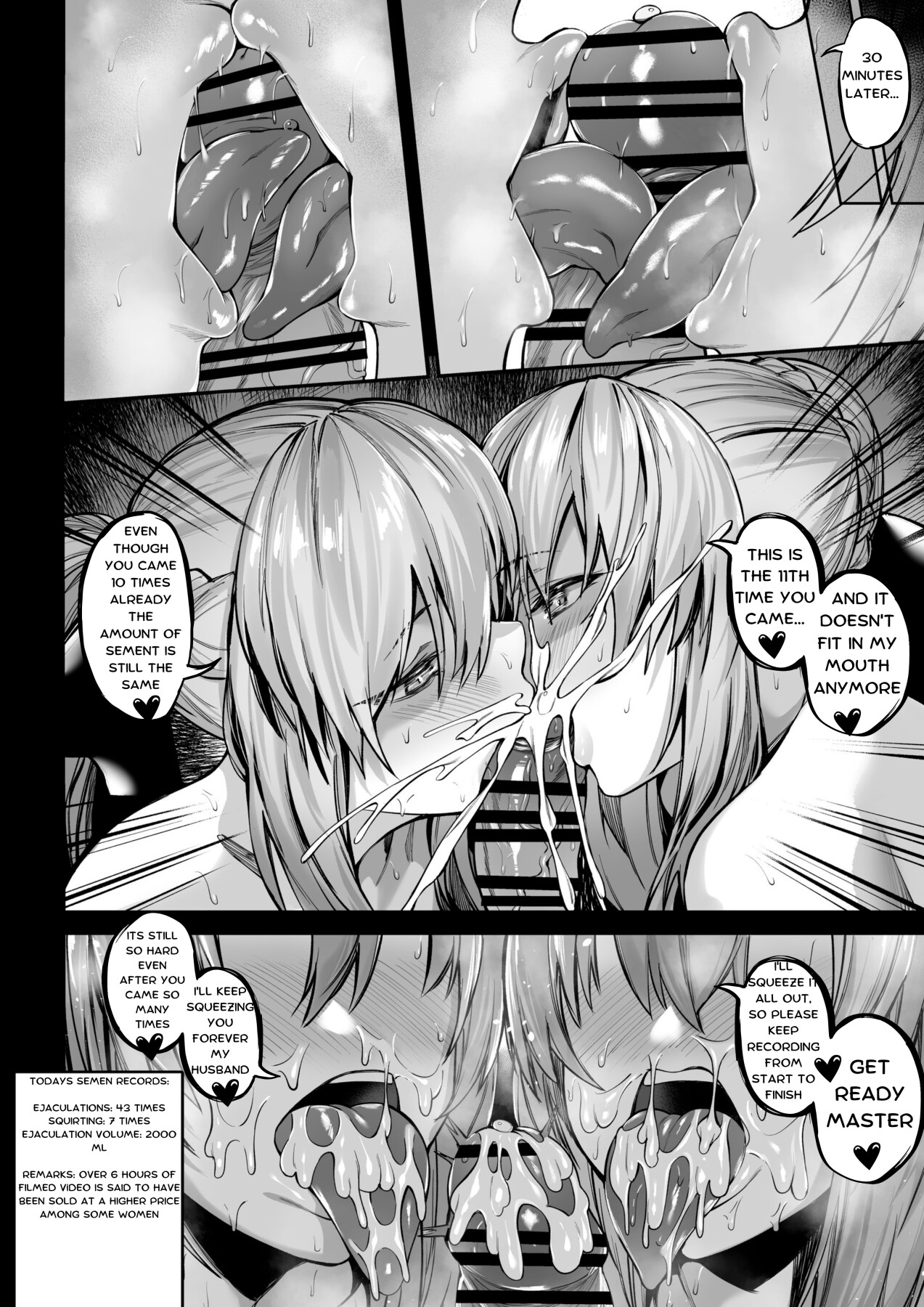 Hentai Manga Comic-Morgan and Her Sister's (Artoria Alter) Semen Squeezing Diary-Read-16